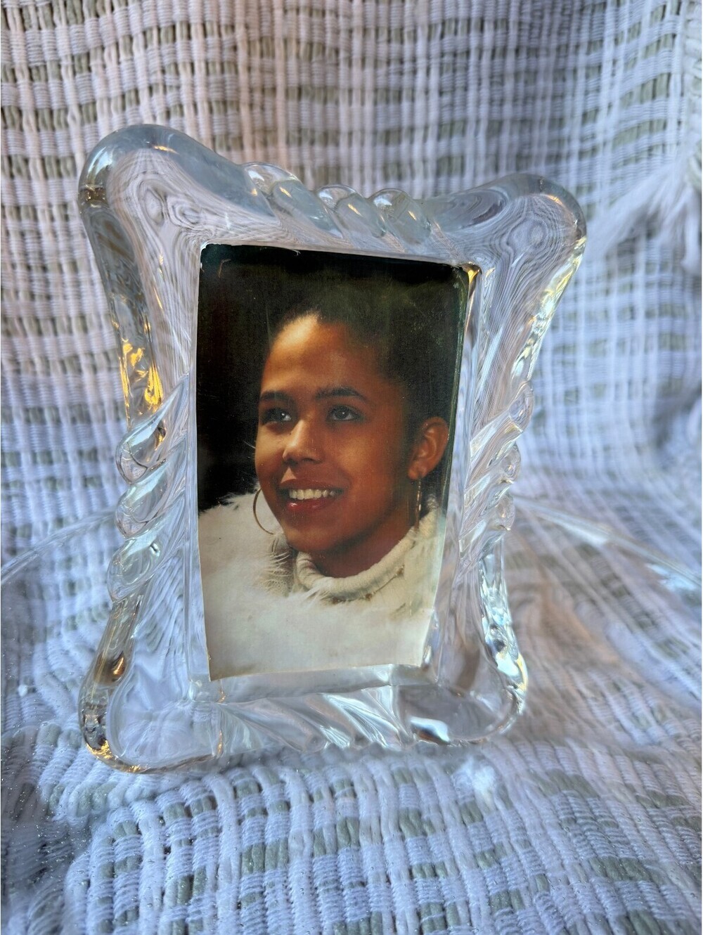 PICTURE FRAME Clear Glass with Decorative Edges - Picture 5 of 7